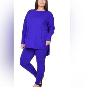 Zenana Outfitters Royal Blue Leggings Set